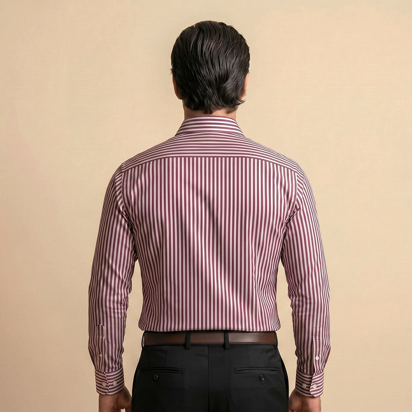 Boardroom Bengal Stripes Shirt In Ruby
