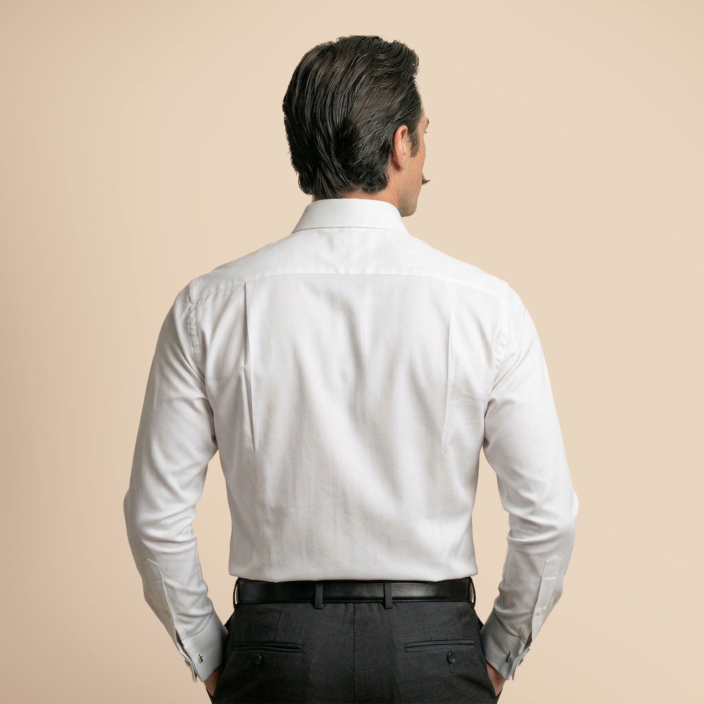 French Cuff Giza Cotton Shirt In Snow