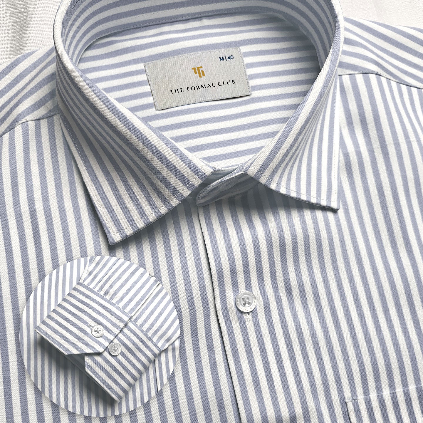 Boardroom Bengal Stripes Shirt In Space Grey