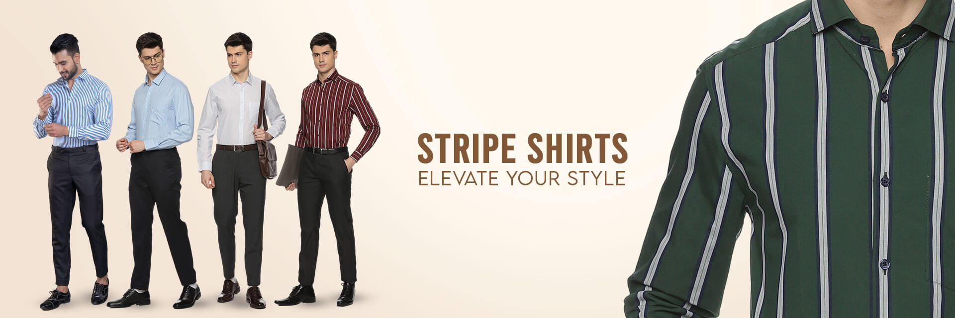 STRIPED FORMAL SHIRTS FOR MEN