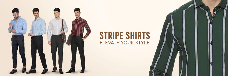 STRIPED FORMAL SHIRTS FOR MEN
