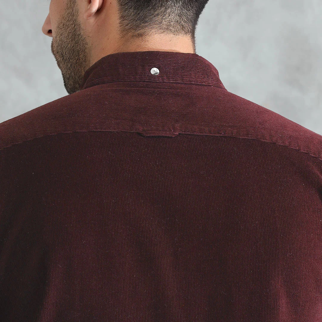Cruise Corduroy Shirt In Wineberry