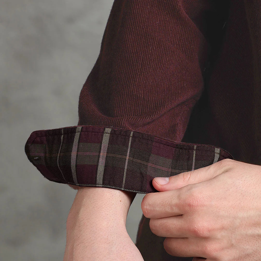 Cruise Corduroy Shirt In Wineberry