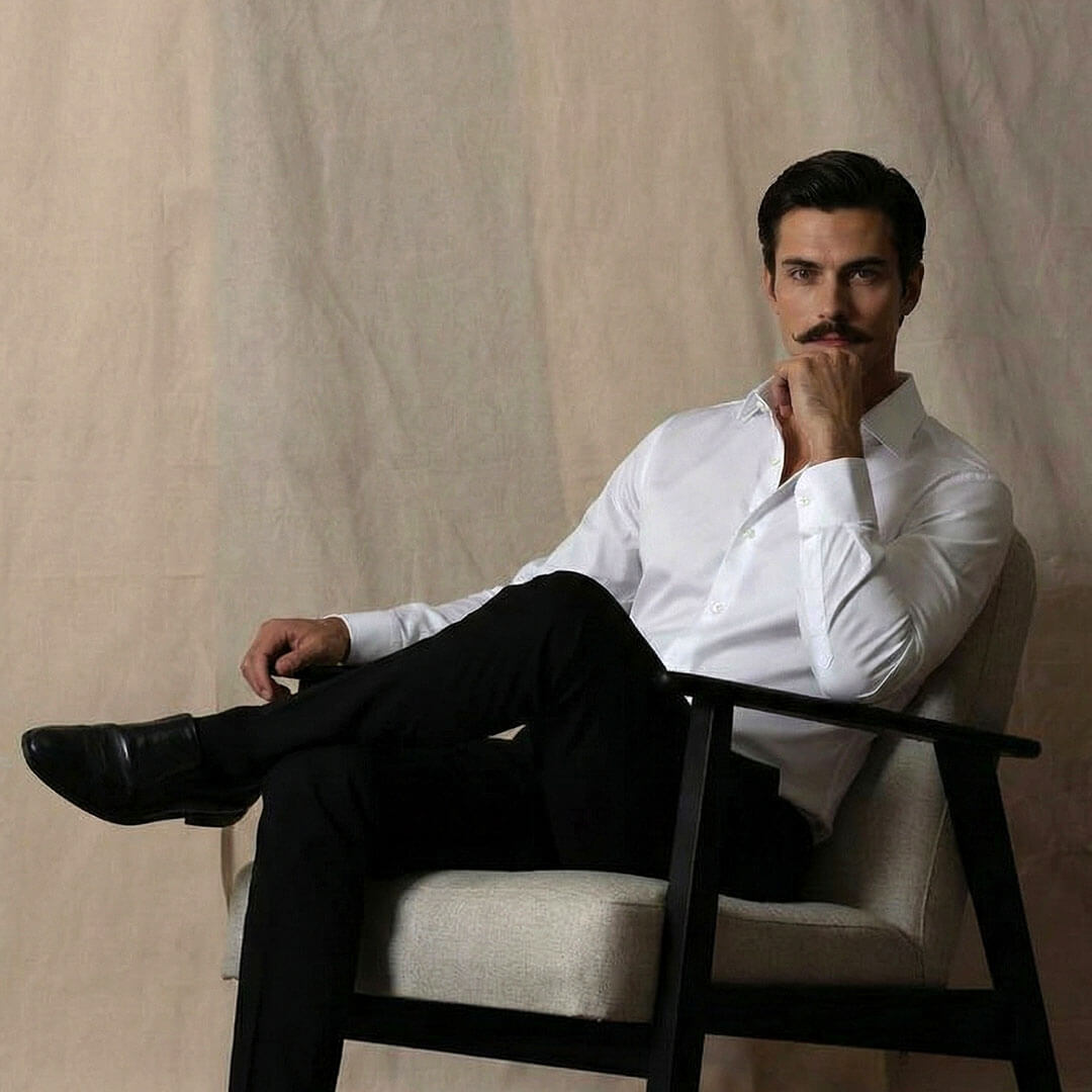 Whisper Easy To Iron Shirt In Cloud White