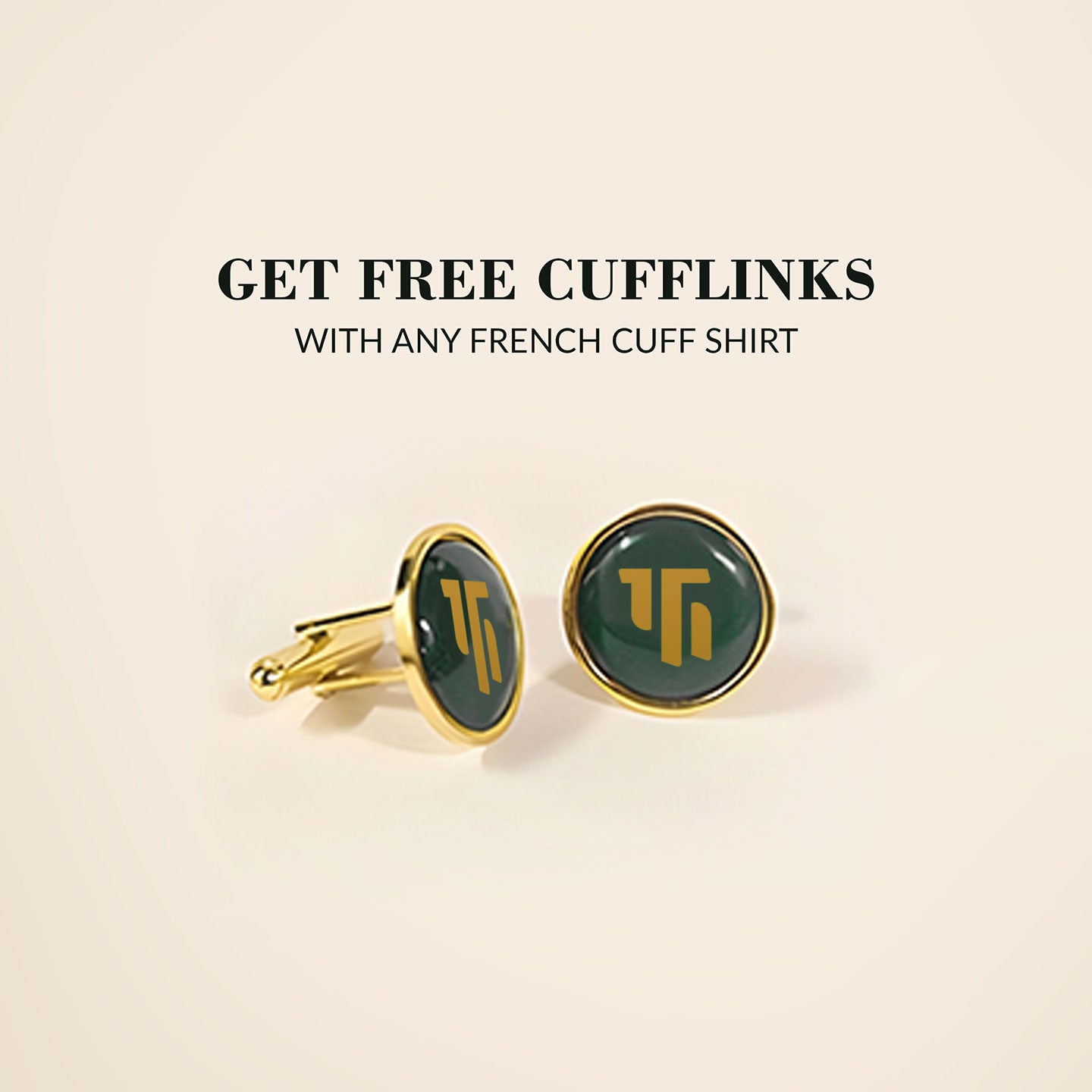 PREMIUM TFC CUFFLINKS IN GREEN