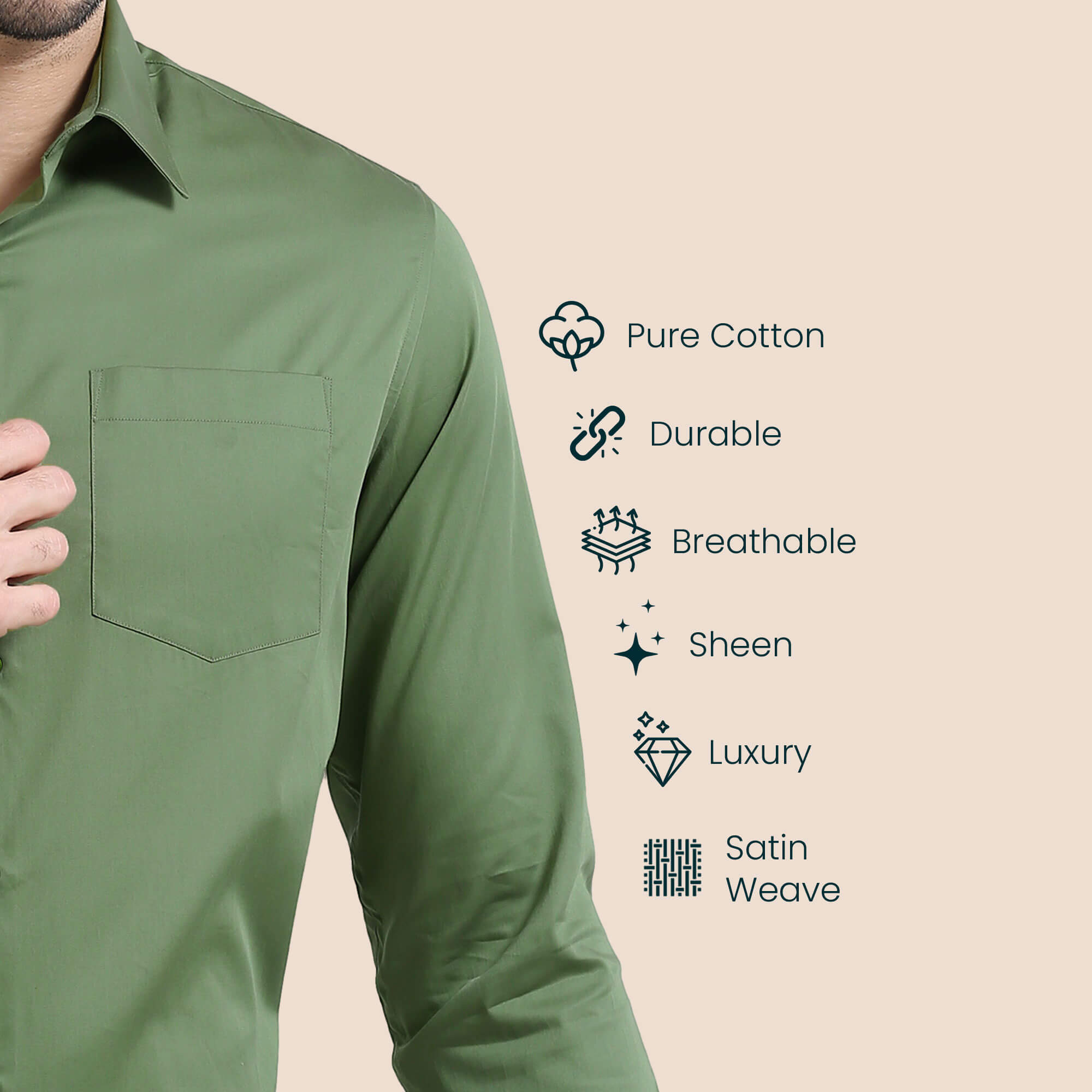 Giza cotton formal shirt by TFC