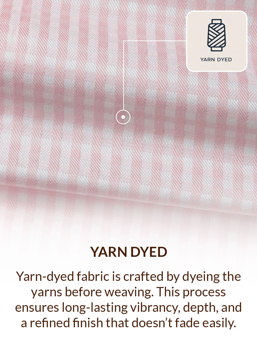 Gingham 2 Ply Check Shirt In Blush Pink